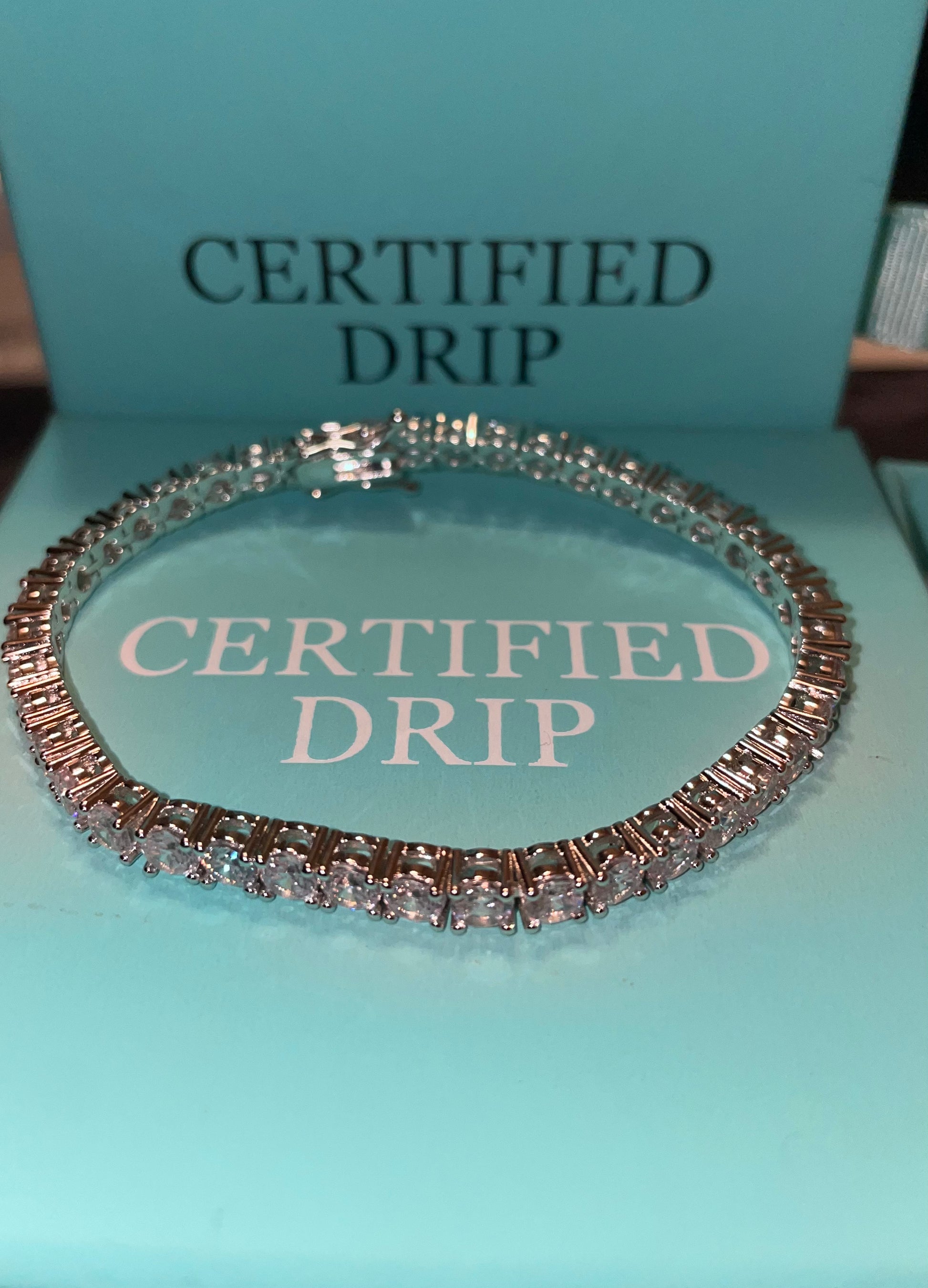 Picture of silver 4mm tennis bracelet 