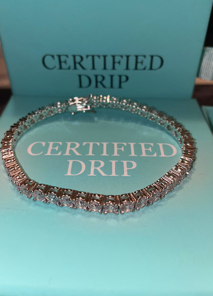 Picture of silver 4mm tennis bracelet 