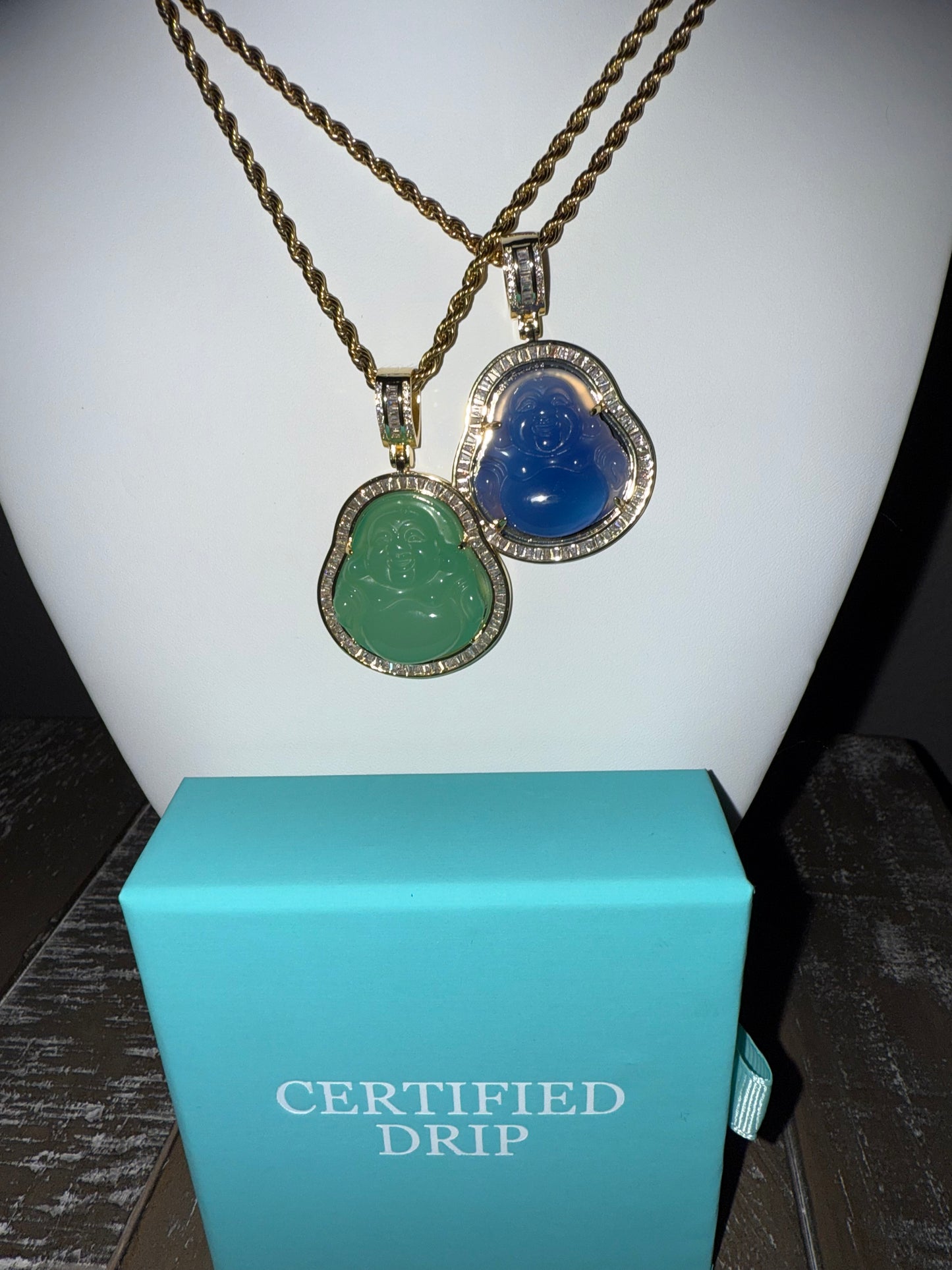 Iced buddha pendant