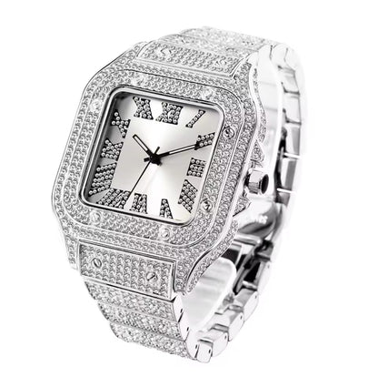 Icy Square Dial Watch