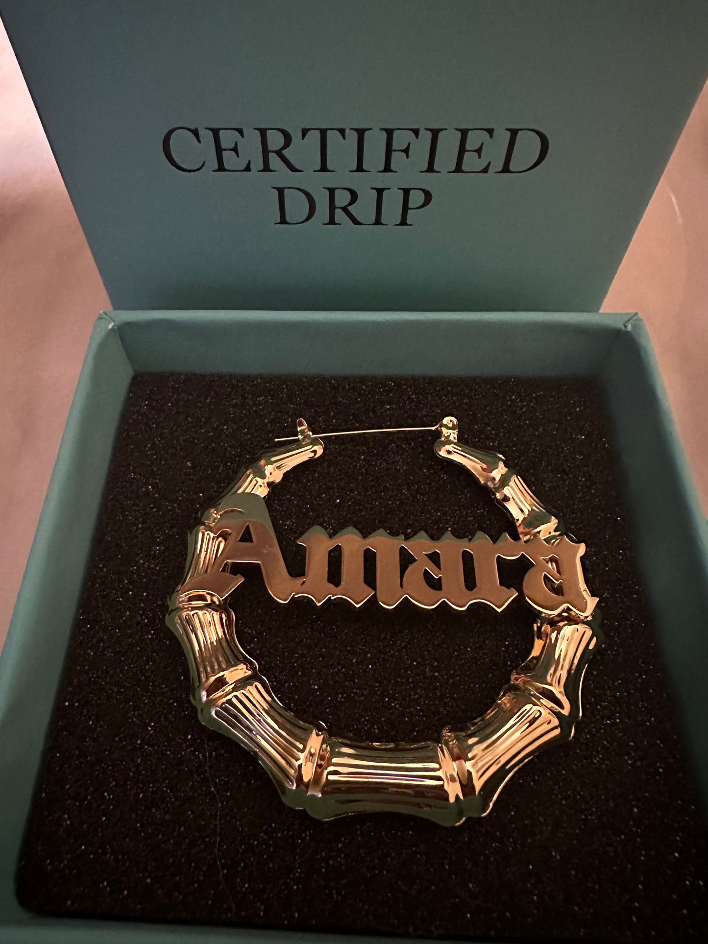 60mm bamboo hoop earrings. 