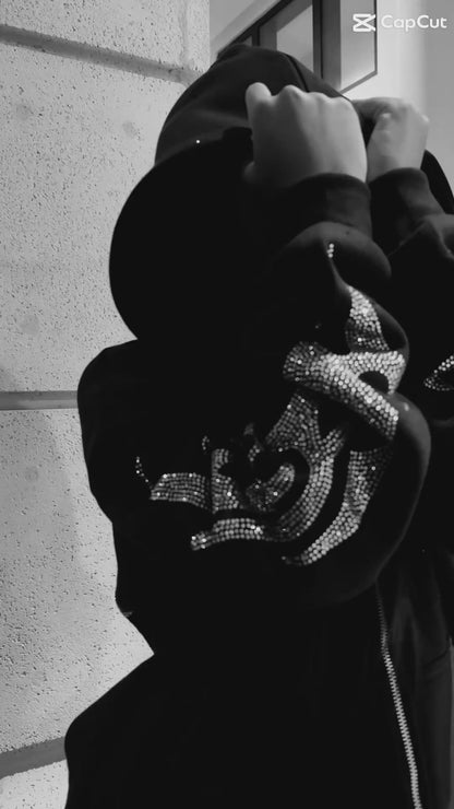 Certified - No L’s ,  Just Lessons Rhinestone Hoodie