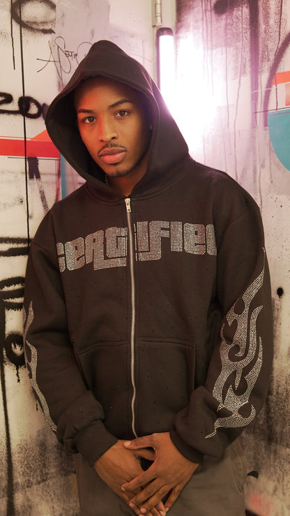 Certified - No L’s ,  Just Lessons Rhinestone Hoodie