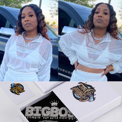 Crowned Custom Nameplate Pendant (SHIPS IN 2-4 WEEKS)