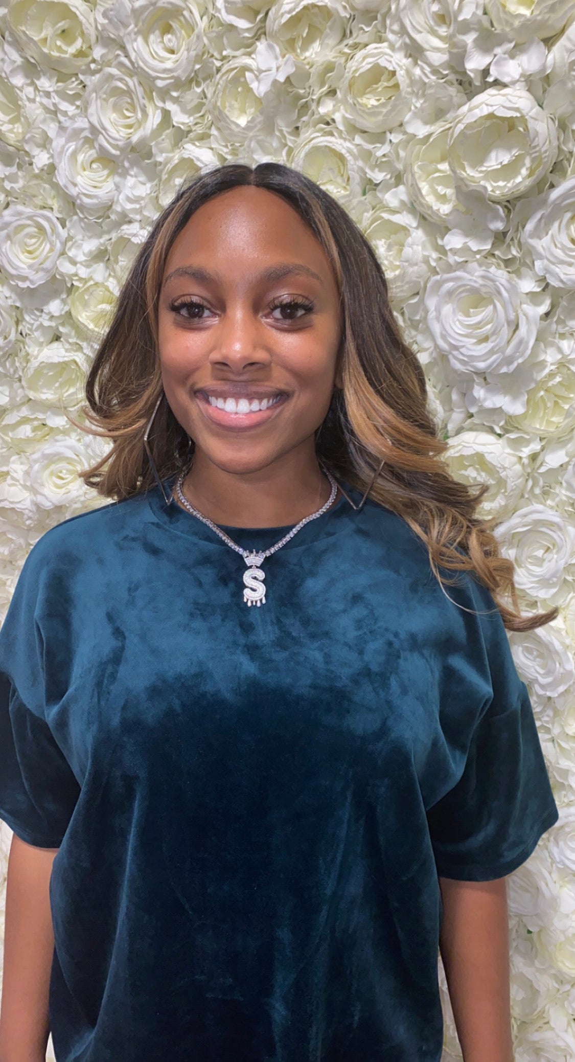 Crowned Letter Pendant-Certified Drip