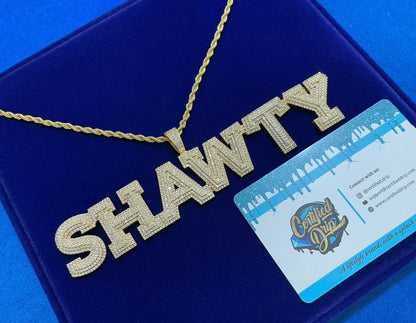 Icy Cravejado Custom Name Necklace
 (Ships in 2-4 weeks)