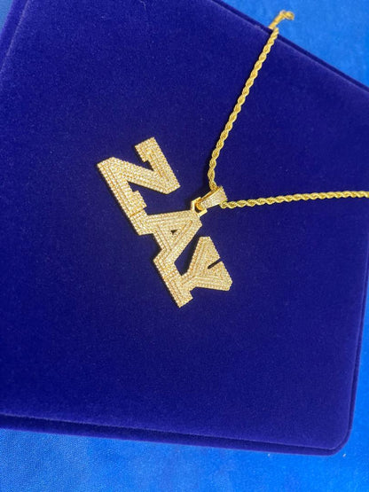 Icy Cravejado Custom Name Necklace
 (Ships in 2-4 weeks)