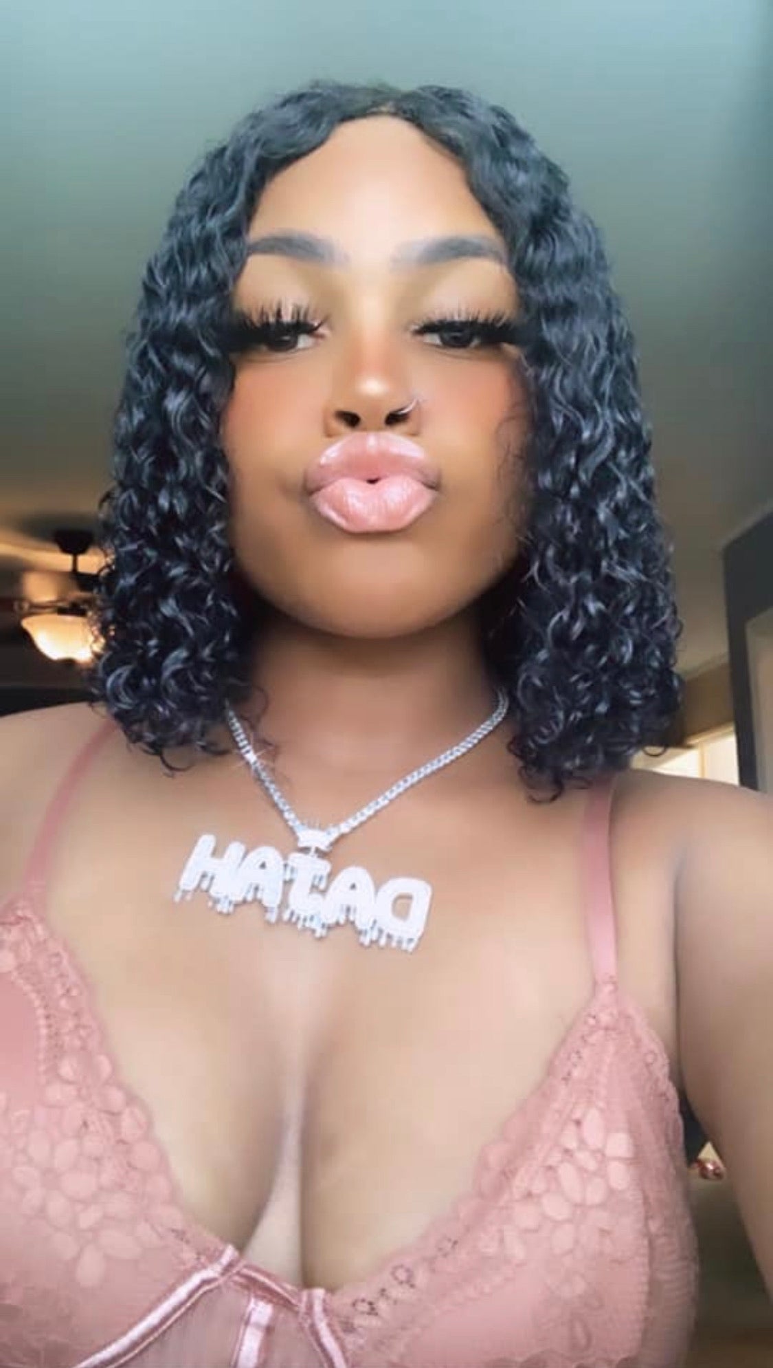 Crowned Custom Nameplate Pendant-Certified Drip