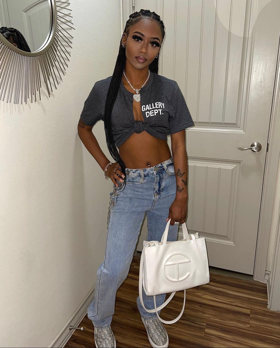 Iced Heart Photo Pendant & 4mm Tennis Chain Bundle