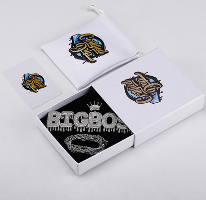 Crowned Custom Nameplate Pendant (Ships in 2-4 weeks)-Certified Drip