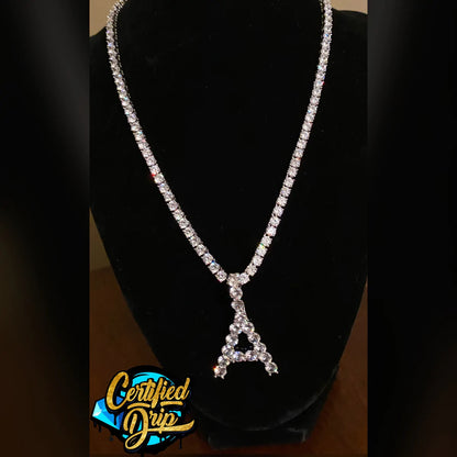 Iced Out Letter X Tennis Chain Bundle